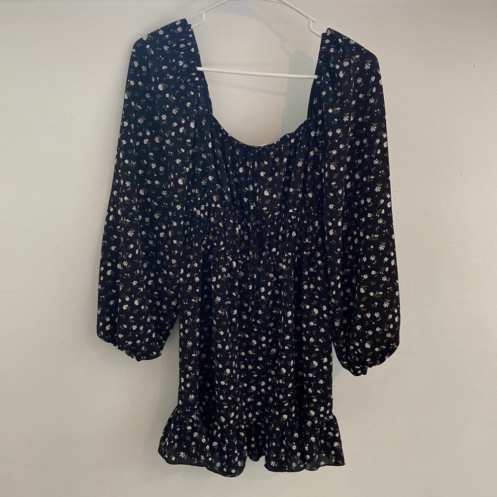 Black Floral Altar’d State Dress